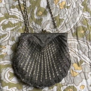 Elegant Silver Evening Bag